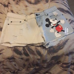 Mickey Mouse shorts!